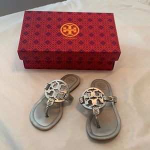 Silver Miller Sandals w/ box